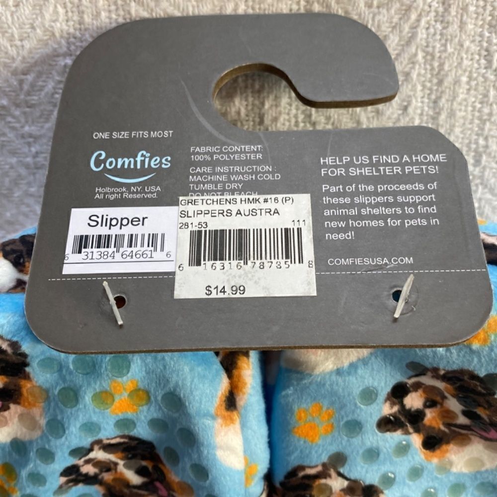 COMFIES Australian Sheperd Super Soft Slippers One Size Fits Most. - Picture 6 of 6